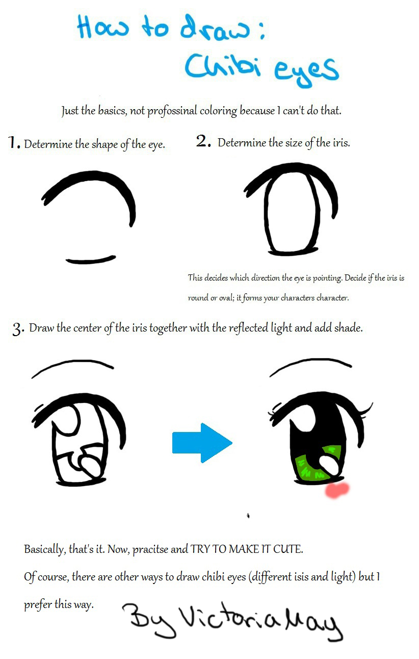 How to draw: Chibi Eye by VictoriaMay on DeviantArt