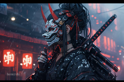 Cyberpunk samurai