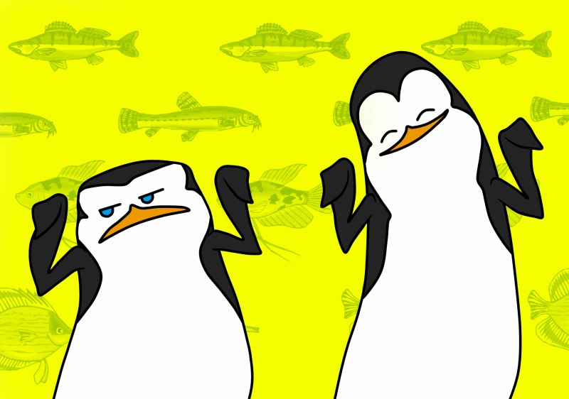 Penguin dance -GIF-