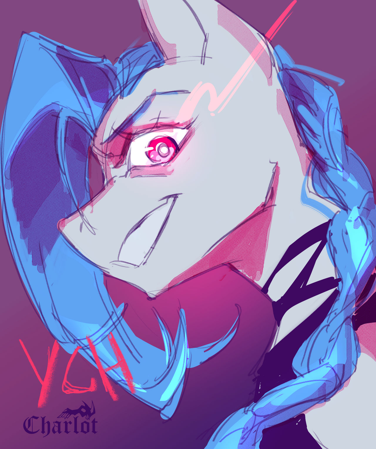 Pony OC as Jinx YCH