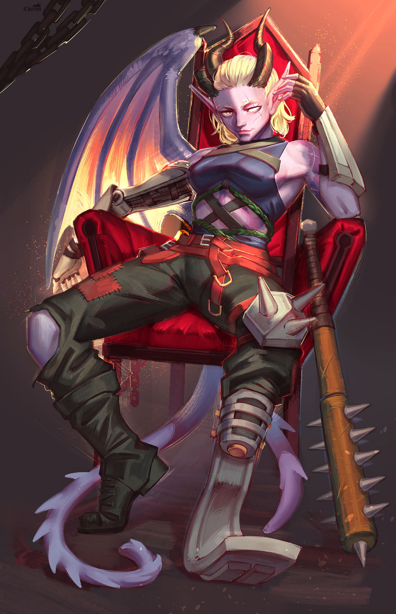 Tiefling DnD By ImCharLot On DeviantArt tiefling-dnd-by-imcharlot-on-deviantart