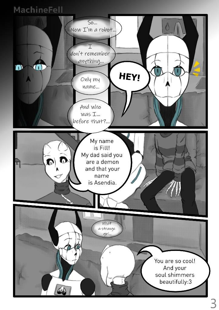 Undertale AU MachineFell comic (Ch - 1) Page 3 by AsendiaDark on DeviantArt