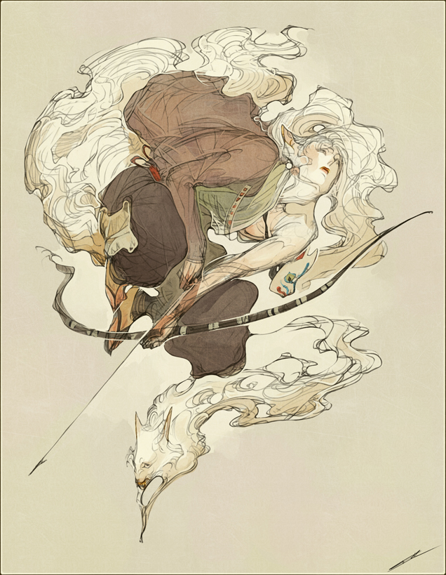 Commission - Kitsune by IJKelly