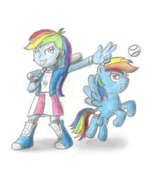 Rainbow Dash with Rainbow Dash