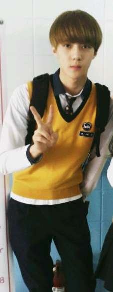 Sehun school uniform