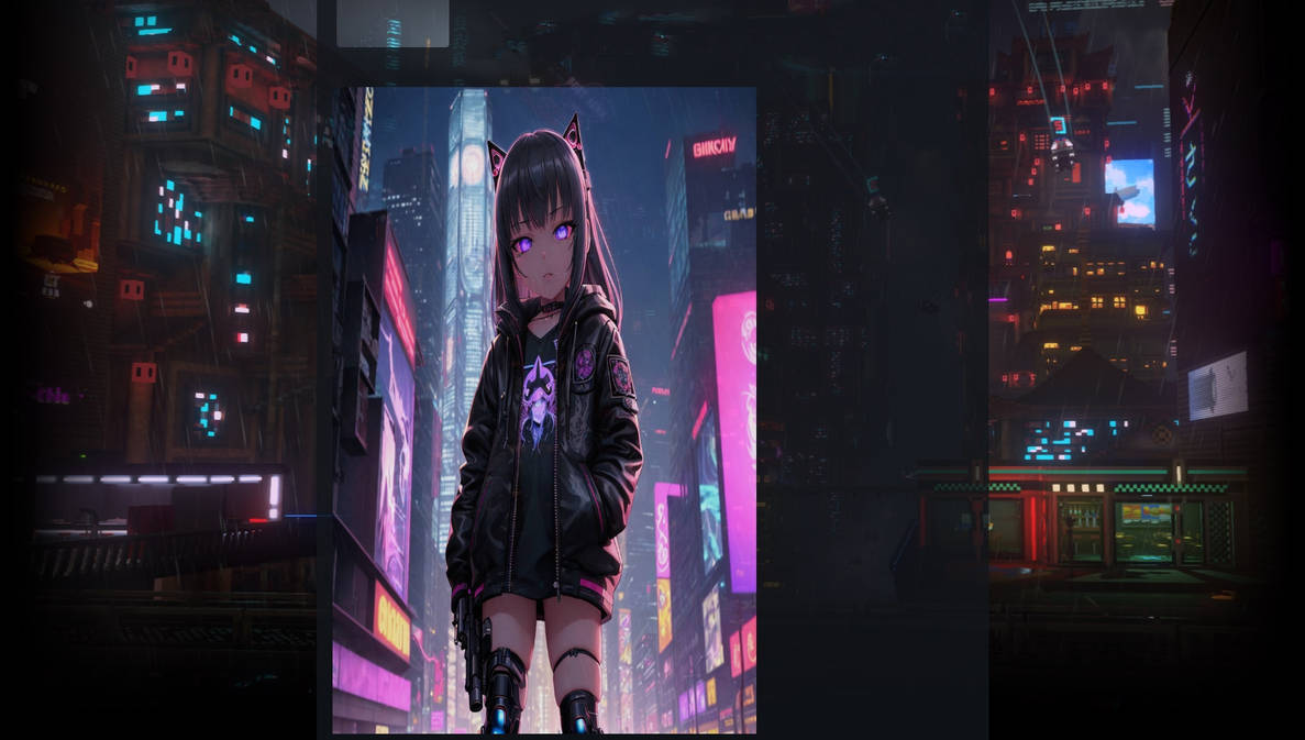 Steam Workshop::Cyberpunk Girl - 4K HDR Animated Wallpaper
