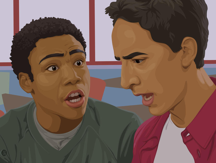 Rexpluna Deviantart Troy and Abed by RexPLuna on DeviantArt