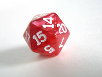 Bright Red D20