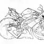 Yamaha R1 (2007) caricature sketch