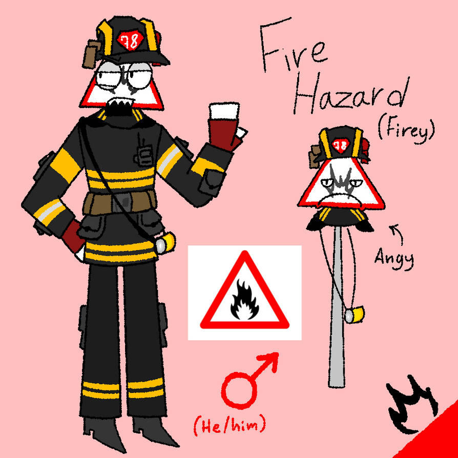Actual ref sheet of Fire Hazard by Clockxzy on DeviantArt
