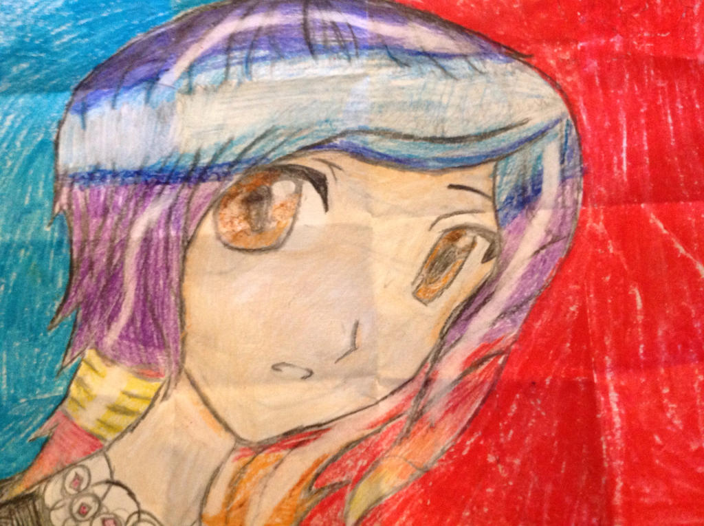 Colored anime drawing by Silverstream446 on DeviantArt