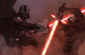 Darth Vader vs Kylo Ren