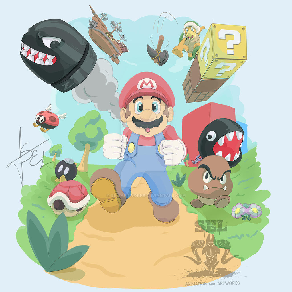 Super Mario Bros-design by SEL-artworks on DeviantArt