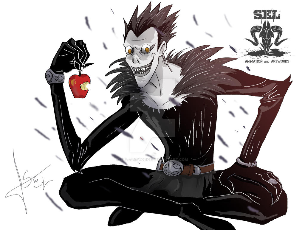 Death Note's Shinigami Ryuk By Sel-artworks On Deviantart 9A