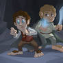 Brave Hobbits-Frodo and Sam