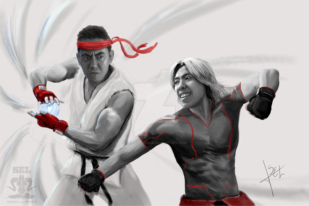 Ryu x Ken-realistic ver. by SEL-artworks on DeviantArt