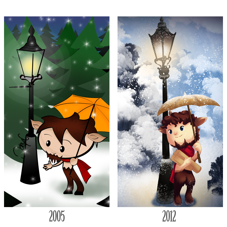 Mr. Tumnus 2005 vs 2012 by Thiefoworld