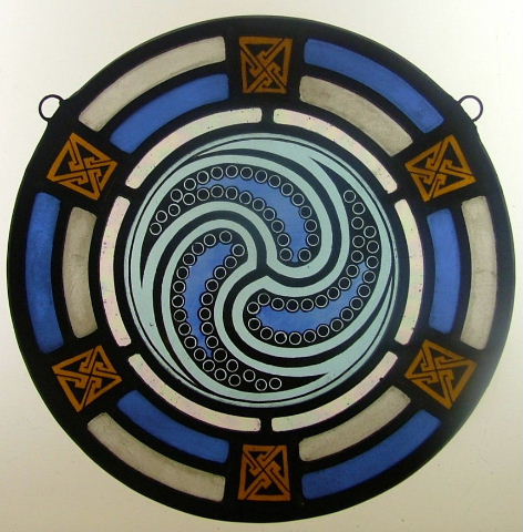 Celtic Stained glass Roundel