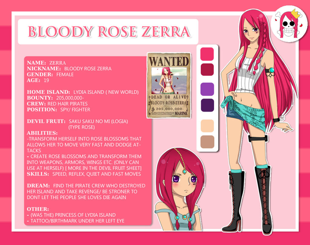 One Piece Oc Bloody Rose Zerra By Melo Cake On Deviantart One Piece Oc Bloody Rose Zerra By Melo Cake On Deviantart