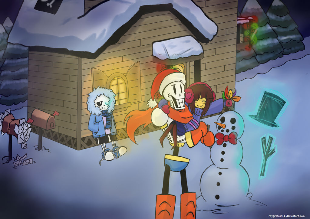 Undertale - Snowdin Wallpaper by BlueRainbow101 on DeviantArt