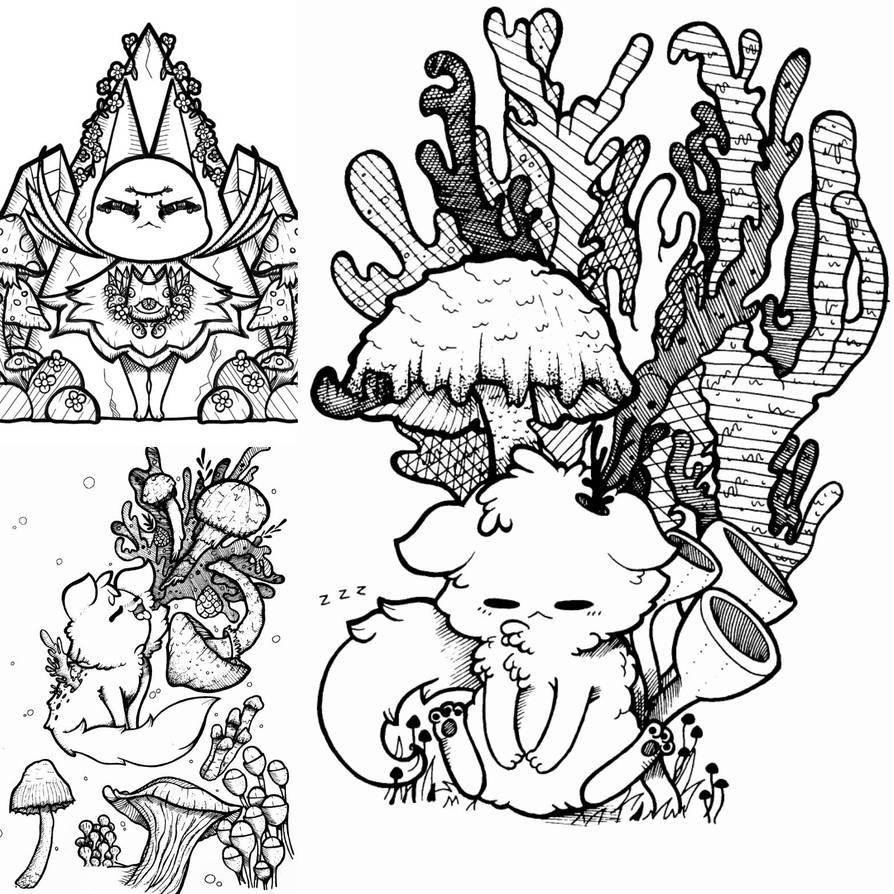 Character Line Art Commissions by TheVintageBookWolf on DeviantArt