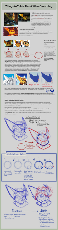 [Art Tutorial]: My Approach to Sketching