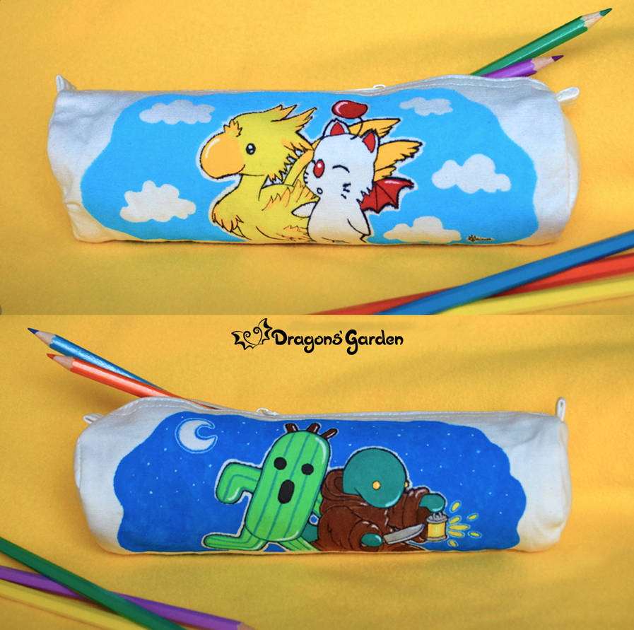 Final Fantasy - Pencil case by Dragons-Garden