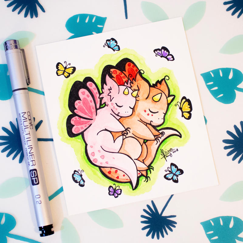 Dragons' Garden - Smaugust 7 Butterfly Dragons by Dragons-Garden