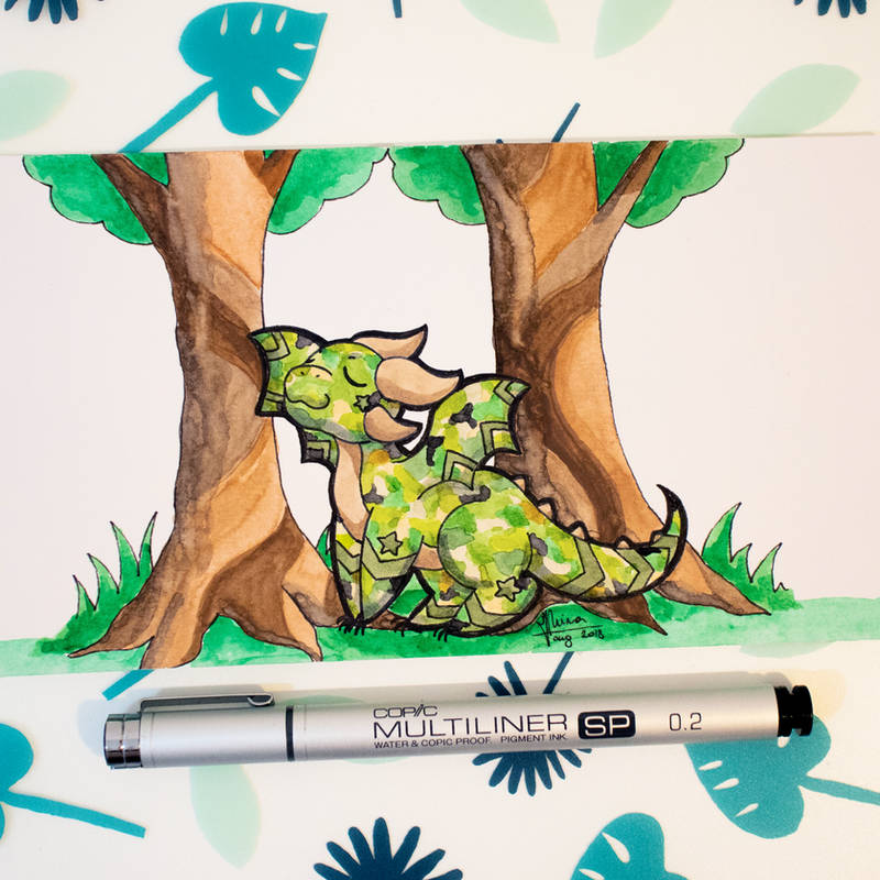 Dragons' Garden - Smaugust 8 Cammouflage Dragons by Dragons-Garden