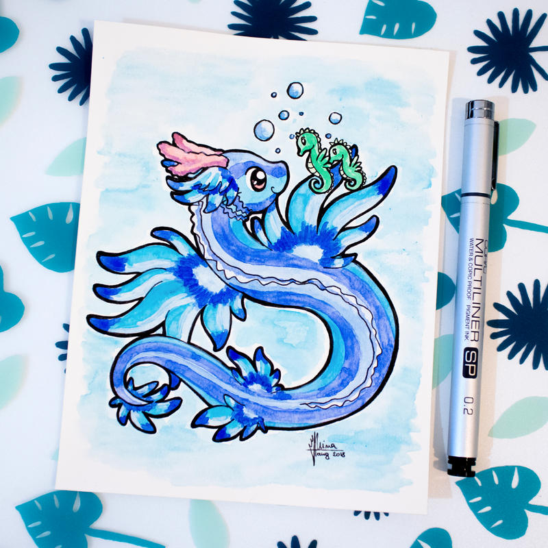 Dragons' Garden - Smaugust 10 Blue Dragon by Dragons-Garden
