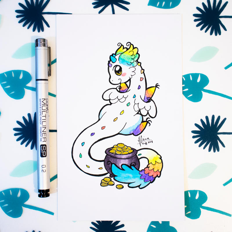 Dragons' Garden - Smaugust 11 Rainbow Dragon by Dragons-Garden