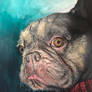 Le Petit Penseur (acrylic on canvas)