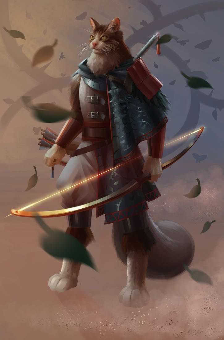 Tabaxi Ranger Token Tabaxi Ranger from my DnD party. by ArturVilela on DeviantArt
