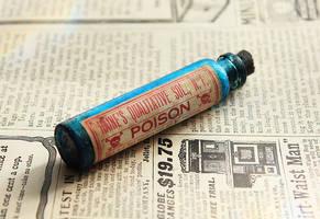 Blue Poison Bottle
