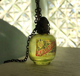 Absinthe Bottle Necklace