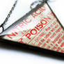 Nitric Acid Poison Soldered Glass Label Necklace