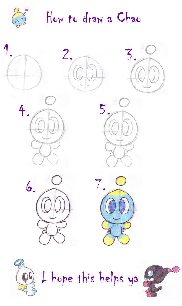 How To Draw A Chao By Leniproduction On Deviantart