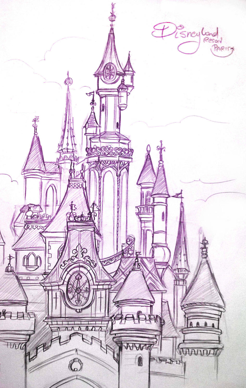Disneyland Castle By Leniproduction On Deviantart Disneyland Castle By Leniproduction On Deviantart