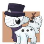 10 - snowman with a tophat