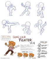 Chibi YCH - Fighting Poses OPEN