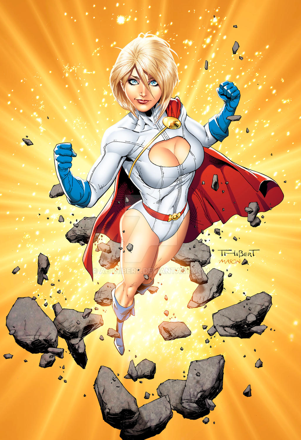 Power Girl Color Poster