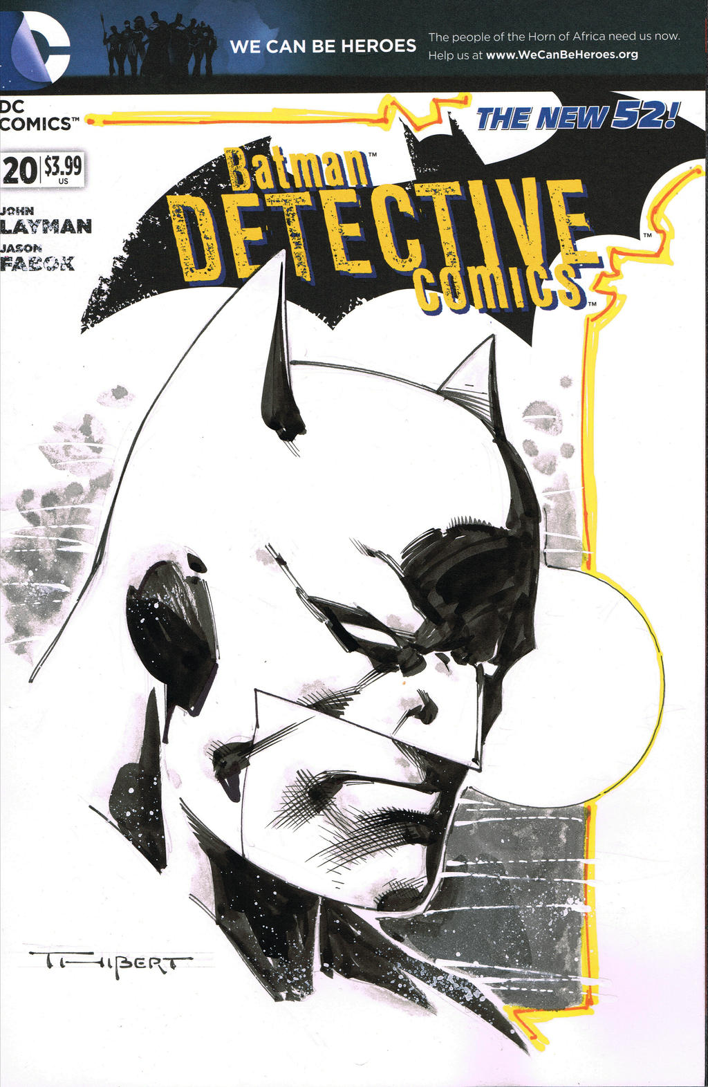 Batman sketch cover - Indiana Comic Con 2015