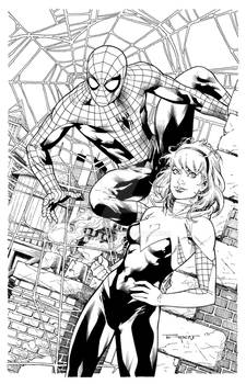 Spidey and Gwen Inks