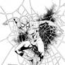 Spiderman with web