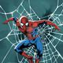 Spiderman with web