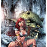 I think it is safe to post my Red Sonja cover now.