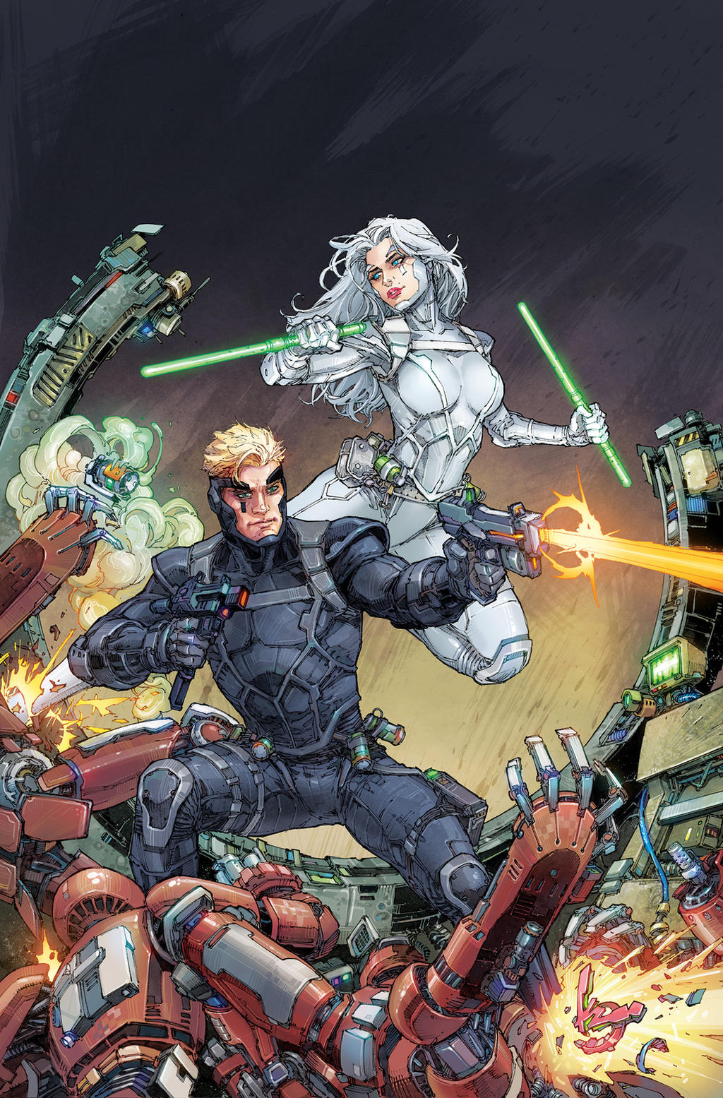 BLACK and WHITE variant cover by Kenneth Rocafort by aethibert on ...