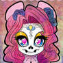 Pinkie Sugar Skull mini print