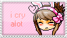 i cry alot stamp - maple stamp