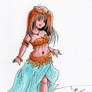 Manga belly dancer color